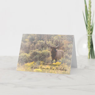 Carte En souvenir de son fils sur son Elk Personnalisé A
