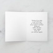 Carte En souvenir de votre mari à l'anniversaire (Intérieur)