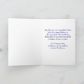 Carte En souvenir du Jour des anciens combattants, Ancie (Intérieur)