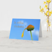 Carte En souvenir silencieux (Fleur jaune)