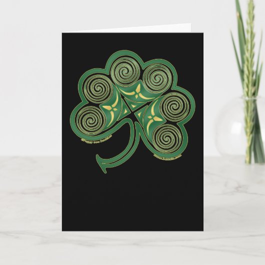 Carte en spirale celtique, conception irlandaise (Devant)