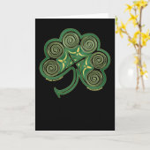 Carte en spirale celtique, conception irlandaise (Fleur jaune)