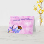 Carte En sympathie (Fleur jaune)