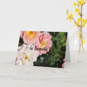 Carte En sympathie (Fleur jaune)