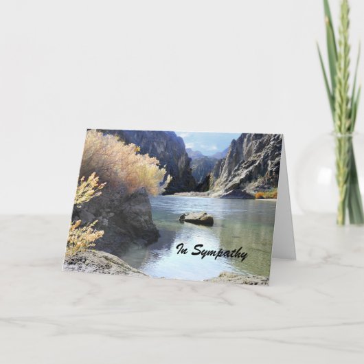 Carte En Sympathie, de beaux paysages Salutation ou note (Devant)