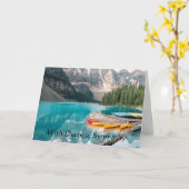 Carte En Sympathie la plus profonde Belle Canoë Mountain (Fleur jaune)