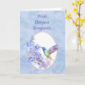 Carte En Sympathie la plus profonde Belle Oiseau de coli (Fleur jaune)