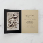 Carte En Sympathie - Perte de Mari - Ange avec Harpe (Intérieur)