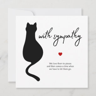 Carte En sympathie pour chat