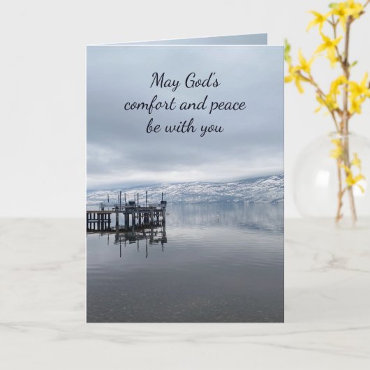 Carte En sympathie profonde aide dans le temps difficile (Fleur jaune)