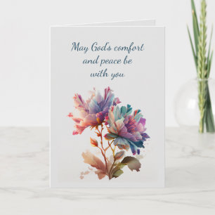 Carte En Sympathie profonde aide dans les fleurs de diff