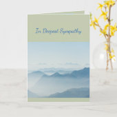 Carte En Sympathie profonde Aide en difficulté Montagnes (Fleur jaune)