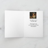 Carte En Sympathie profonde Envoi d'Amour & Prières (Intérieur)