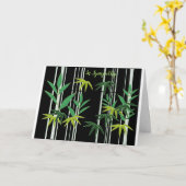 Carte En Sympathy Asian Bamboo Condolence Card (Fleur jaune)