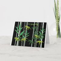 En Sympathy Asian Bamboo Condolence Card