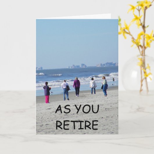 CARTE EN TANT QUE RETRAITE (Fleur jaune)