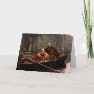 Carte En temps de danger, c. 1897 par Edmund Leighton