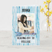 Carte En-tête à l'université Nom personnalisé Photo sur (Fleur jaune)