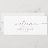 Carte En-tête d'accueil du tableau de bord du Rose moder (Devant)