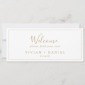 Carte En-tête d'accueil du tableau de bord minimal Gold  (Dos)