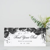 Carte En-tête de graphique à bascule blanc gothique clas (Debout devant)