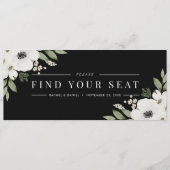 Carte En-tête du tableau de sièges botaniques floraux no (Devant)