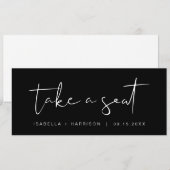 Carte en-tête JOVI Edgy Black Take a Seat (Devant / Derrière)