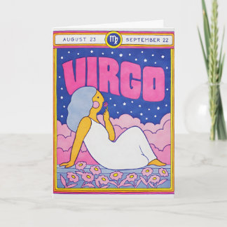 Carte en typographie Virgo