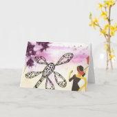 Carte En Vacances (Fleur jaune)