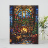 Carte en verre de Noël (Debout devant)