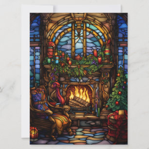 Carte en verre de Noël