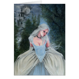 CARTE en verre de pantoufle de princesse Castle de