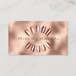 Carte en verre rose de rendez-vous de maquillage