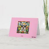 Carte en verre teinté de Scottish Terrier mignon (Dos)