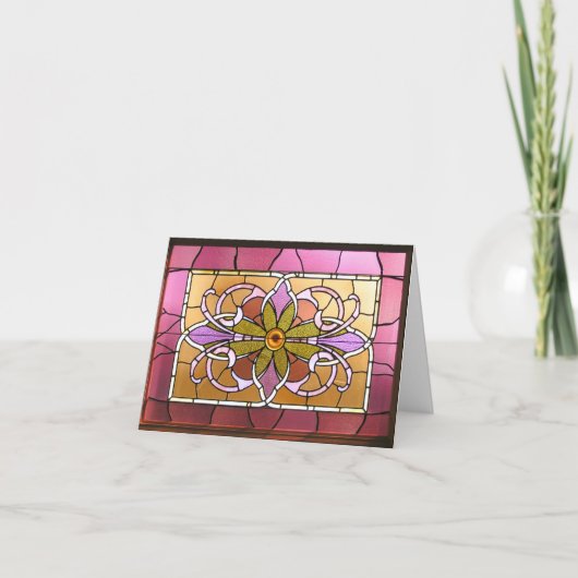 Carte en verre tendu de Pâques (Devant)