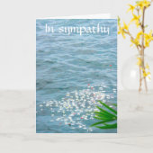 Carte En Verset De Sympathie (Fleur jaune)