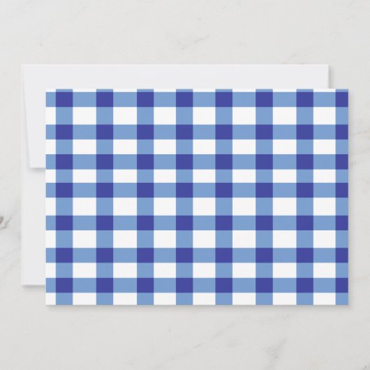 Carte En vichy bleu (Devant)