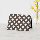 Carte En vichy Brown et crème (Fleur jaune)