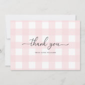 Carte En vichy rose (Dos)