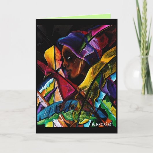 Carte En Vitraux 1 de Haitienne (Devant)