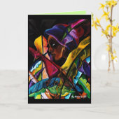Carte En Vitraux 1 de Haitienne (Fleur jaune)
