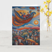 Carte En vol (Fleur jaune)