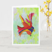 Carte En vol Le design créatif de LeeMarie (Fleur jaune)