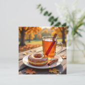 Carte En vous envoyant des bénédictions d'automne (Debout devant)
