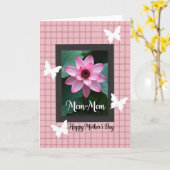 Carte encadrée de la fête des mères la plus douce (Fleur jaune)