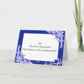 Carte encadrée par bleu (Dos)