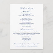 Carte encart Événements et Hébergement de week-end (Devant)