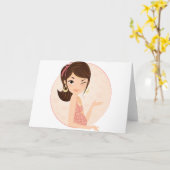 Carte Enceinte (Fleur jaune)