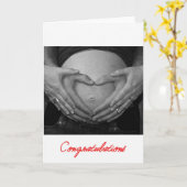 Carte Enceinte, Félicitations ! (Fleur jaune)