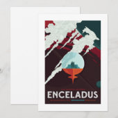 Carte Encelade | Visions de l'avenir de la NASA (Devant / Derrière)